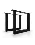 Pieds pour table en acier, rectangulaire