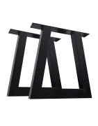 Pieds pour table en acier, trapeze